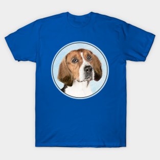 English Foxhound Painting - Cute Original Dog Art T-Shirt